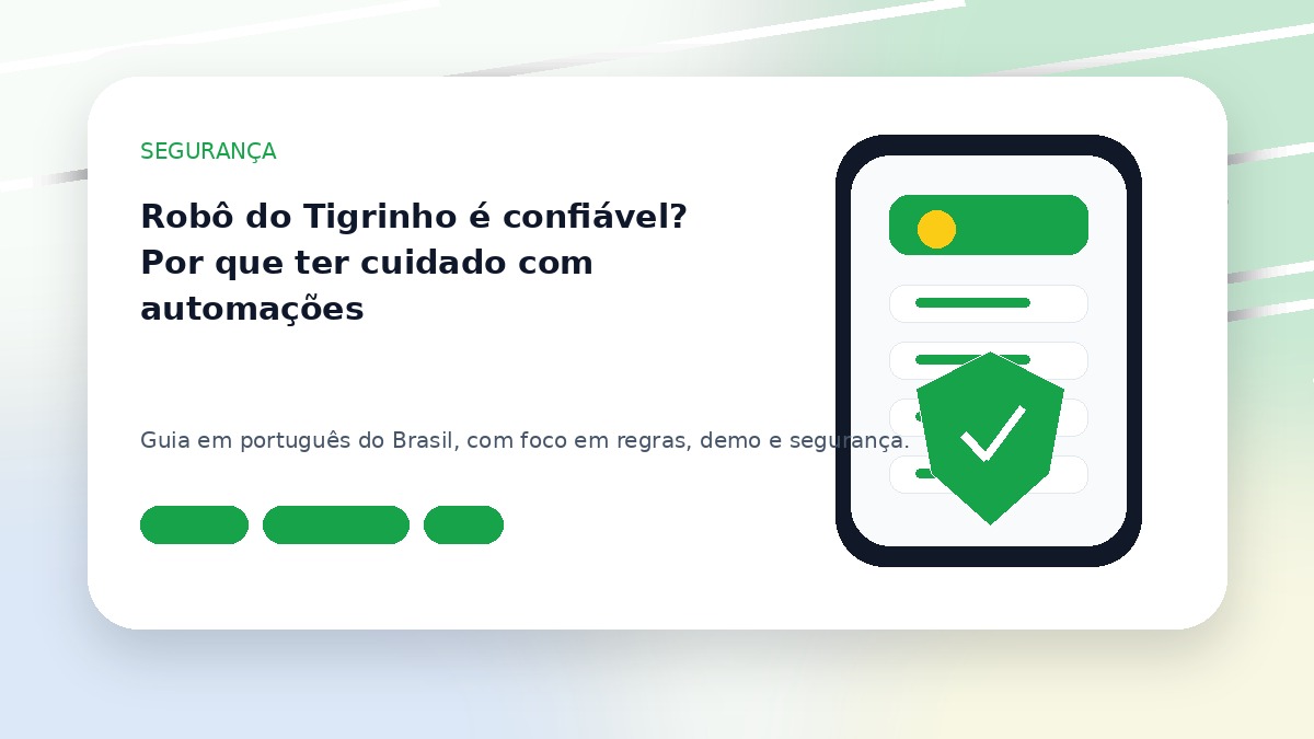 Robô do Tigrinho é confiável? Por que ter cuidado com automações